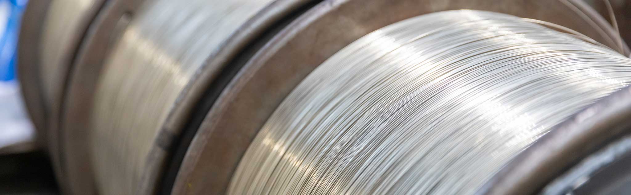 Spools of nickel wire